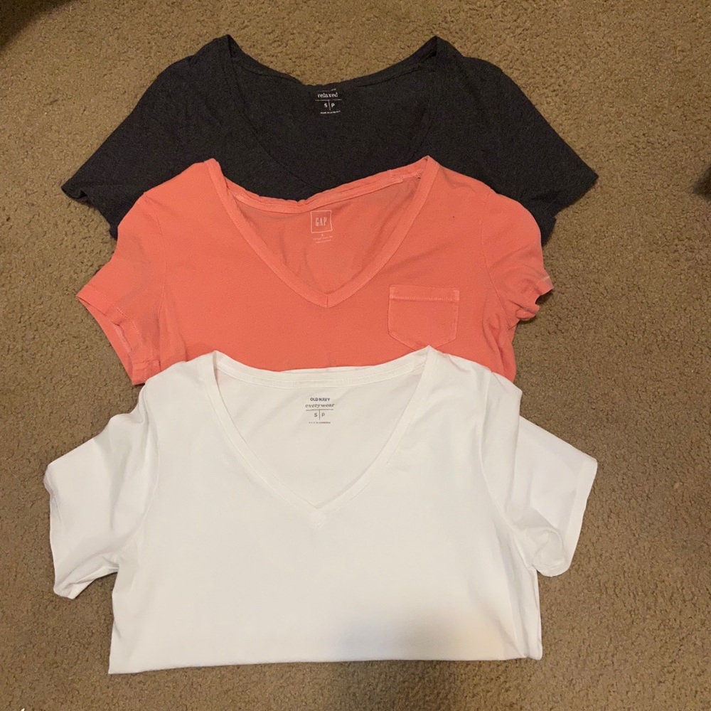 3 gap soft vnecks
